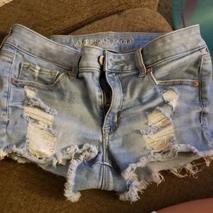 American eagle jean short shorts